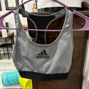 Gray Adidas Sports Bra, Size XS